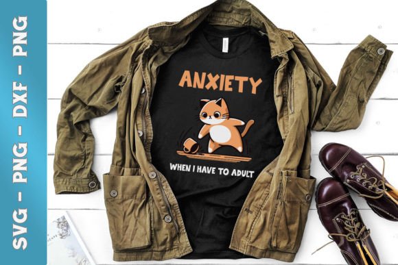 Anxiety When Adult Cat SVG