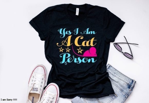 Cat Quote Design, Yes I Am a Cat Per