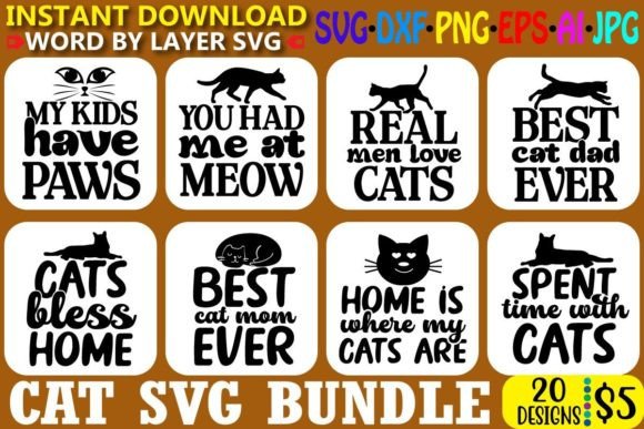 Cat SVG Bundle Vol.7