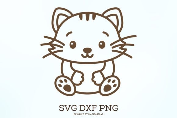 Cute Cat SVG, Cat Clipart