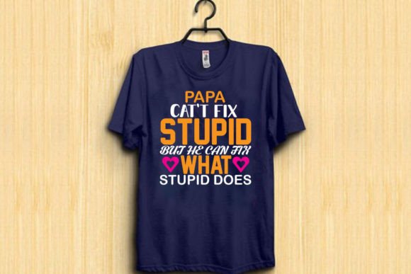 FAthers Day T-shirt Design, Papa Cat’t