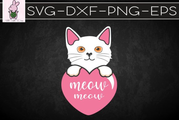 Meowgical Valentine Cat SVG