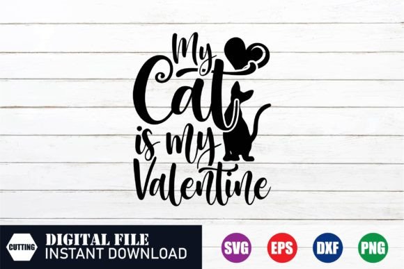 My Cat Is My Valentine, Cat SVG