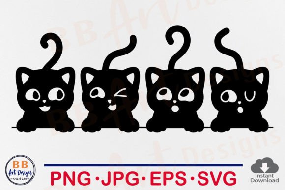 Peeking Cat SVG: Black Cat Silhouette PNG Review
