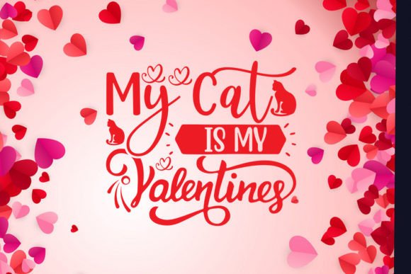 Valentince Day T-shirt Design, My Cat I